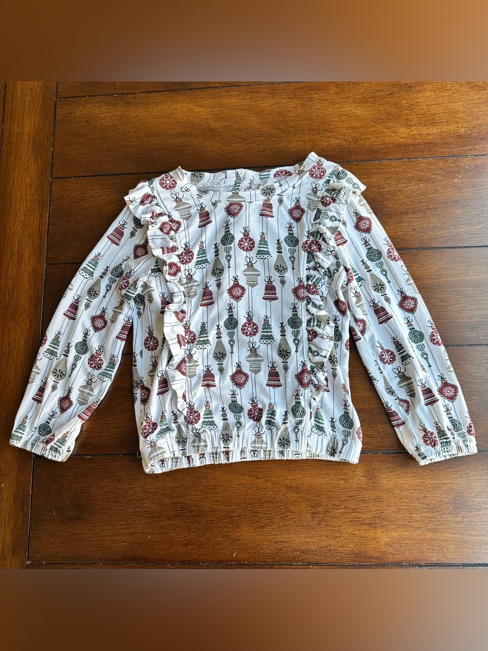 Kate Quinn Vintage Ornaments Ruffle Detail Top | Size 2T